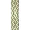 thumbnail image 3 of JONATHAN Y SANTA MONICA 2 x 8 Runner Rug, Sintra Diamond Tribal - Green/Cream, SMB116B-28, 3 of 10