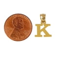 thumbnail image 6 of A to Z Any Any One 14K Yellow Gold Letter Pendant Charm, 6 of 10
