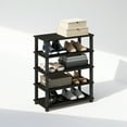 thumbnail image 5 of Furinno Turn-S-Tube 3-Tier Multipurpose Standing Shelves, Espresso/Black, Set of 2, 5 of 6