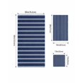 thumbnail image 4 of Navy Blue Striped Towel Set of 3, Soft Microfiber Bath Towels, Hand Towel, Washcloths, Navy Blue White Farmhouse Stripes Quick-Dry Absorbent Towels for Bathroom Kitchen Hotel Beach Gym Spa, 4 of 7