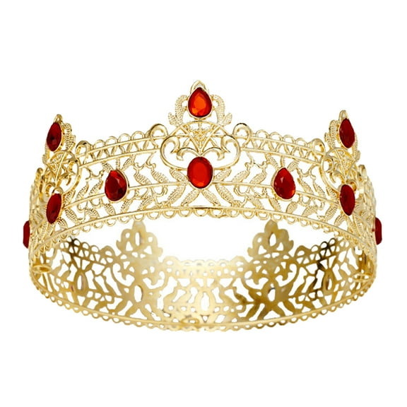 King Bride Crown Crown Men Costume Crown Party Crown Vintage Men Crown Rhinestones Crown Bride Man