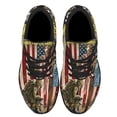 thumbnail image 2 of Veteran Kneeling Cross American flag Stnd For The Kneel For The Cross Shoes Sneakers Black Size 5, 2 of 7