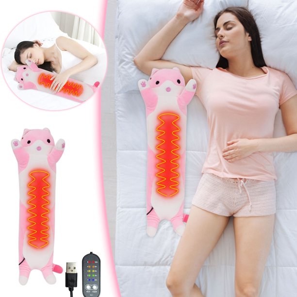 Calefacción USB con 5 ajustes de temperatura y temporizador Acogedor gato de patas largas para relajarse