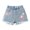 1-Light Blue476, variant on Whouriu Girls Summer Jean Shorts Flower Print Soft Lightweight Casual Shorts, Sizes 5-14
