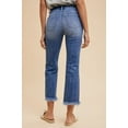 thumbnail image 3 of Annie Wear Distressed Raw Hem Straight Leg Cropped Jeans, 3 of 5