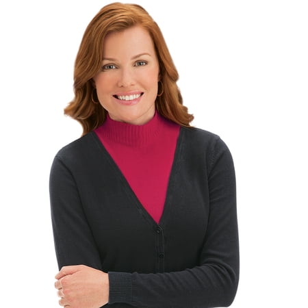 Collections Etc Zippered Dickie Layer Top With Armholes Soft