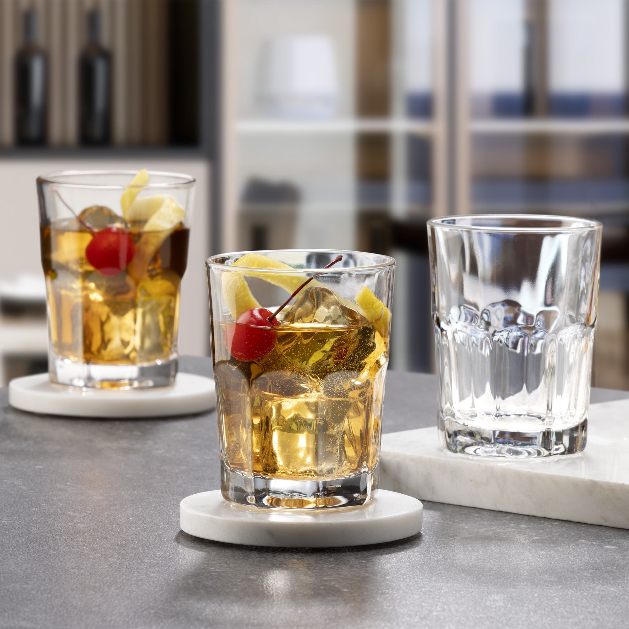 (4 pack) Mainstays Cross Plains 10 oz Rocks Drinking Glass