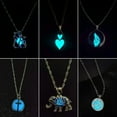 thumbnail image 3 of GKNET Luminous Natural Stone Pendant Necklace Glow In the Dark Women Men Delicate Jewelry Gift-Waterdrop, 3 of 9