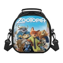 Anime Lunch Bag Zootopia 2 Insulated Lunch Box Leakproof Cooler Food Cartoon Lunch Containers for Work Travel and Picnic