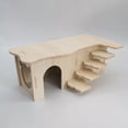 thumbnail image 7 of Cheer.US Natural Wood Multi-Room Hamster Hideout for Small Animal, Gerbils Chamber Hut with Ladder Habitats Decor for Dwarf Syrian Hamsters Mice and Other Small Pets, 7 of 7