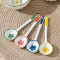 thumbnail image 5 of Dessert Spoons Ceramic Coffee Spoons Set of 2 Long Handle Stirring Spoons Ceramic Spoon for Dessert, Coffee, Ice Cream, Cereal, 5 of 5