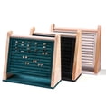 thumbnail image 2 of pitrice Support d'Affichage en Bois pour Bagues Support Vertical pour Clous Beige, 2 of 9