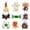 mix5, variant on ACDANC 9Pcs Halloween Cookie Cutters,430 Stainless Steel Cookie Stamps,Halloween Ghost Cookie Cutter,Mix2