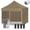 Khaki, variant on Euromax Premium 10x10 Ft Ez Pop up Canopy Tent with Removable Sidewalls Bonus Wheeled Bag (Purple)