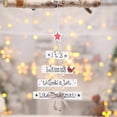 thumbnail image 4 of Letras talladas rebanada de madera campana árbol de Navidad adorno colgante decoración colgante, 4 of 4