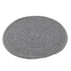 thumbnail image 1 of Manteles individuales para de comedor Alfombrilla de para servir de cocina, 9 "de diámetro, gris Sunnimix Mantel individual redondo trenzado de algodón, 1 of 6