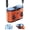 Orange, variant on VoluVibe Dual-Motor Rechargeable Waist Fan with Ice Cooling, 25000 RPM High-Speed Neck Belt Clip-on Fan with 10 Gears, LED Display & Flashlight, Hands-Free Personal Fan for Work Outdoor Travel, Black