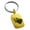 Gold, variant on Stainless Steel Flaming Heart Engraved Small Rectangle Dog Tag Charm Keychain Keyring