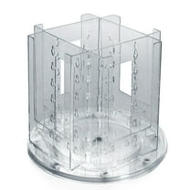 Azar 252317 Four-Pocket Revolving Trifold Brochure Holder