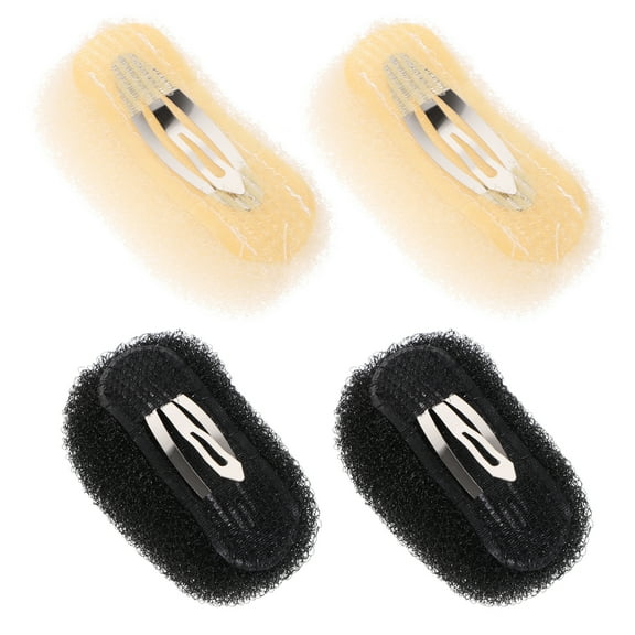 Milisten Hair Padding Clamps for Styling Women Assorted Color Nylon and Manganese Steel 4 Pieces