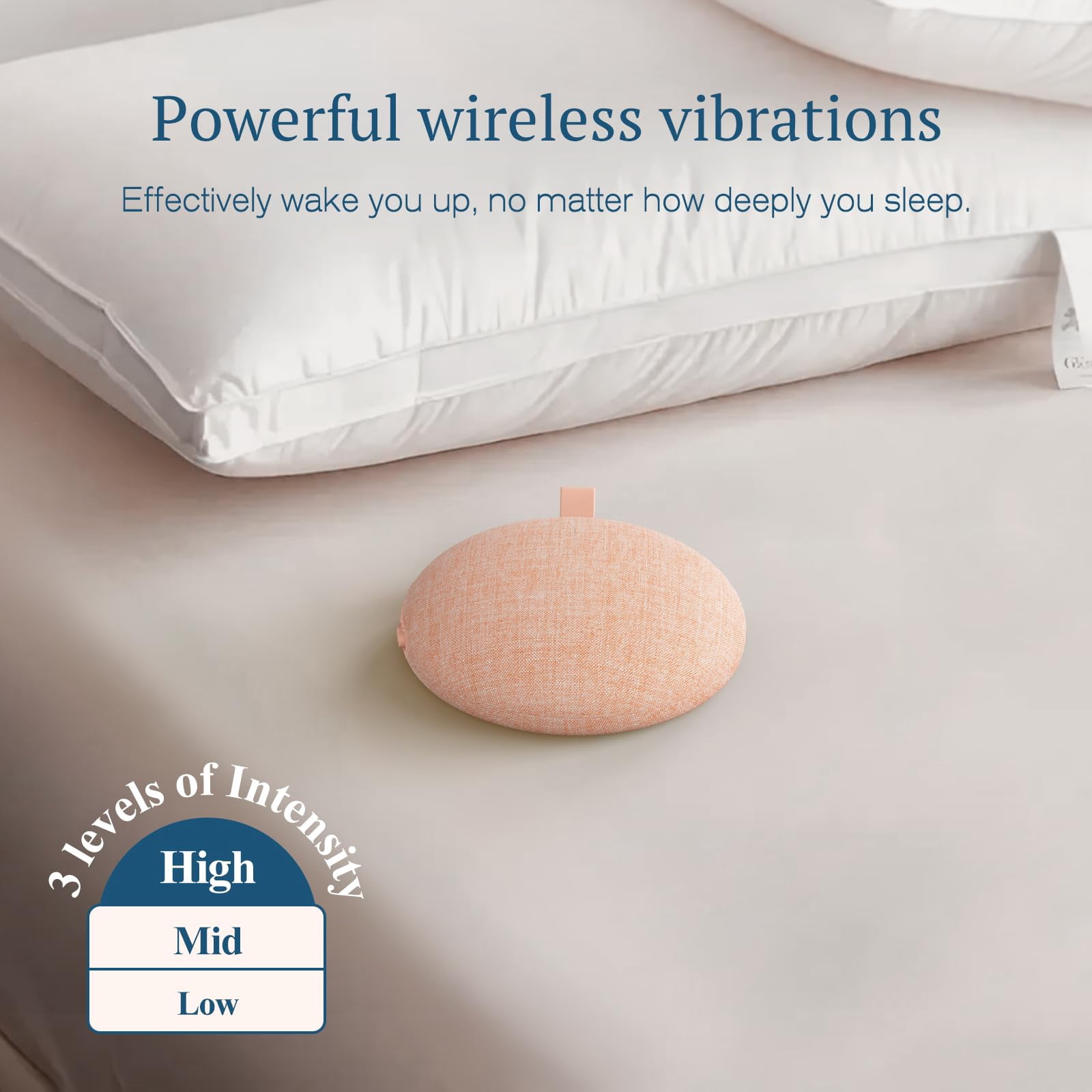 Loud Alarm Clock With Wireless Bed Shaker  Vibrating Dual Light Wake Up For Heavy Sleepers & Hearing Impaired 9-color Night 8 Alarms 0-100% Dimmer Usb Bedroom