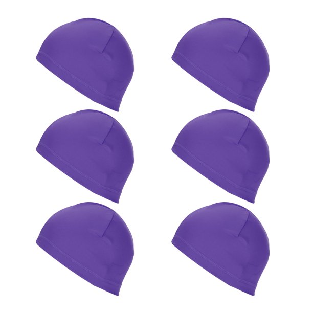 Uxcell 6 Pcs Gorra de Calavera Absorbente de Sudor para Hombres Púrpura