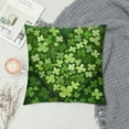 thumbnail image 2 of Nawypu  St Patricks Day Spring Pillow Covers  Green Heart Shamrock Couch Pillow Cases Lucky Clover Throw Pillows Set of Farmhouse Decorations for Home Room Cushion Outdoor, 2 of 5