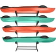 thumbnail image 3 of RAD Sportz Kayak Storage Rack - 4-Level Freestanding Adjustable Stand with Padded Arms and 400lb Capacity for Canoes, SUP, or Paddleboards - Black, 3 of 19