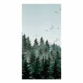 thumbnail image 2 of Watercolor Forest Bird Dark Green Microfiber Kitchen Towel for Hand Dry Bathroom Cleaning Cloth Set Printed Beach Towels, 2 of 6