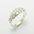 thumbnail image 3 of LBG British Made 10k White Gold Cubic Zirconia Womens Anniversary Ring - 33 size options - Size 9, 3 of 7