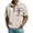 Beige, variant on Mens American Flag Patriotic Polo Shirts Blue L