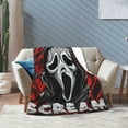 thumbnail image 7 of Ghost-Face Throw Blanket,Horror Movie Flannel Blanket for Kids Couch Bed 30" x 40", 7 of 7