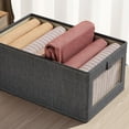 thumbnail image 5 of VOAVEKE Clothing Storage Box Wardrobe Clothes Organizer, Compartment Clothes Organizer With Support, Foldable Washable Laundry Drawer Organizer With Handle, 5 of 5
