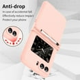 thumbnail image 7 of SaniMore for Motorola Moto Razr 6.7" 2022 Exquisite Macaron Folding Case, Rugged PC Cover with Pen Tray Hinge [Gift Telescopic Stylus] Shockproof Protective Shell for Motorola RAZR 5G, Pink, 7 of 7