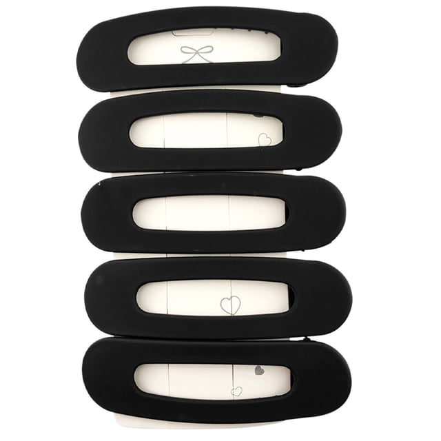 EGNMCR 5PCS Flat Hair Claw Clips For Women - Stylish Lay Flat Claw Clips For All Hair Types Chics Hair Accessories For Girls five clips