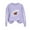 Purple, variant on YOIAVAIOY Game Day Sweatshirts for Women Oversized Football Graphic Sweatshirt Fashion Casual Athletic Pullover Sweatshirts Purple M
