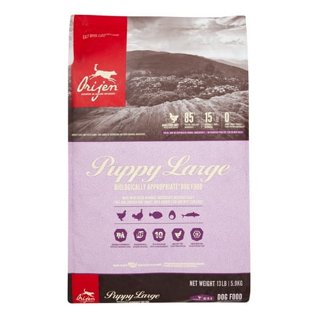 UPC: 0064992102135 | Orijen Biologically Appropriate Grain-Free Chicken  Turkey  & Fish Large Breed Puppy Dry Dog Food  13 lb