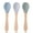 style3, variant on bamboo Baby Feeding Spoons with Soft Curved Silicone Tips for Toddlers and Infants