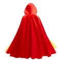thumbnail image 3 of Princess Costume for Girls Halloween Cosplay Snow Dress Up with Cape, Yellow, 7-8, 3 of 9