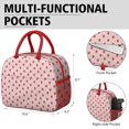 thumbnail image 6 of Lunch Bag Lunch Box for Women Reusable Insulated Lunch Bags,Water-Resistant Strawberry Pattern Cooler Lunch Tote Bag, Large Capacity for Work Travel Picnic, 6 of 6