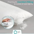 thumbnail image 2 of Digital Decor Cluster Fiber Pillows, Set of 2, Queen Size, Soft & Supportive, White, 2 of 7