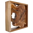 thumbnail image 1 of AFD Home 12019752 Teak Natural Wall Decor in a Flame, 1 of 1