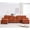 Orange, variant on 124" U-Shaped Modern Sectional Sofa w/ Console, Cup Holders & Pillows,  Comfortable Seating