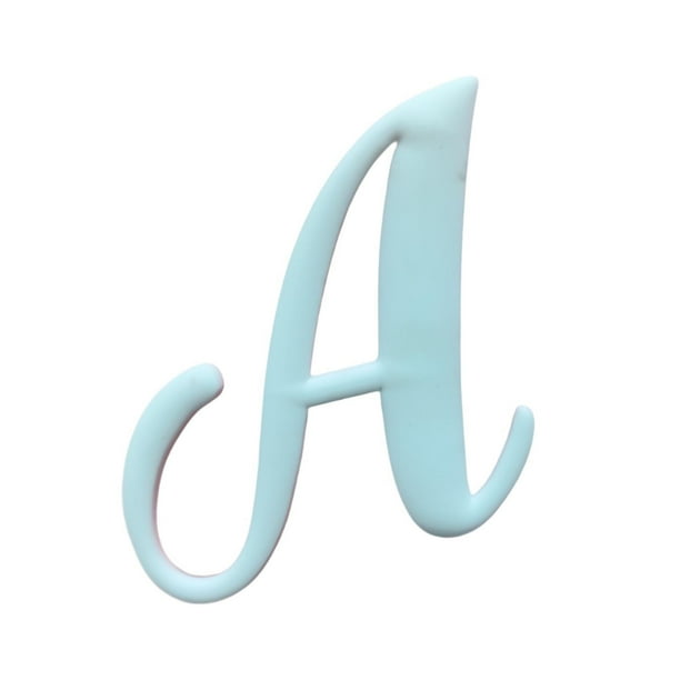 Dije de letra para bolso de playa con agujero abierto, accesorios para manualidades y suministros de bricolaje. A