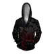 thumbnail image 5 of Sudadera con capucha y cremallera de otoño para hombre, sudadera con capucha de araña, ropa Y2k, ropa con estampado de serpiente blanca para hombre, sudadera con capucha, 5 of 5
