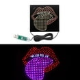 thumbnail image 1 of LED Display Licking Lip Light Cars Flex Led Screen For Car Decor Light USB, 1 of 8