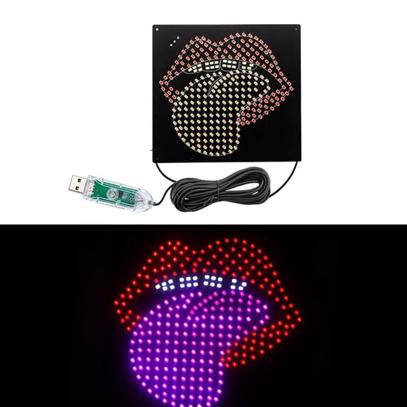 Car Display Decorative Lights LED Sexy Lips Car Lights