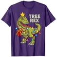 thumbnail image 3 of Navidad dinosaurio niños hombres luces de Navidad árbol Rex camiseta 100% algodón divertidas niñas camisetas de manga corta de verano, 3 of 3
