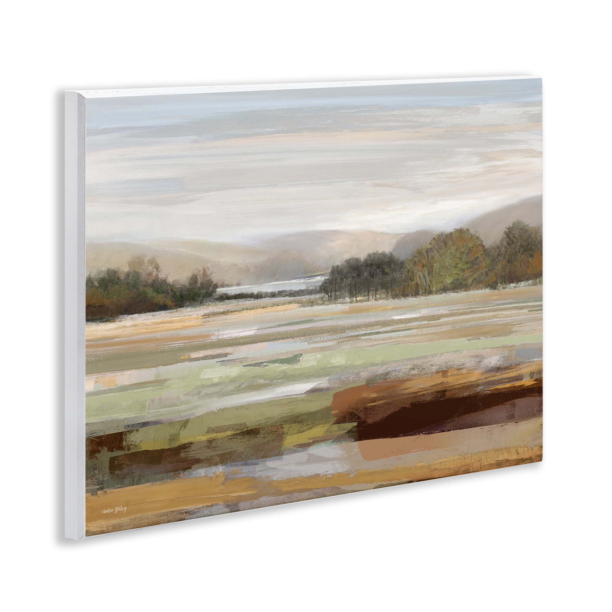 Stupell Industries Idyllic Countryside View Landscape & Nature Painting Unframed Art Print Wall Art, 14 x 11