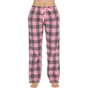 Pantalon de pyjama en flanelle à carreaux Buffalo pour femme avec poches